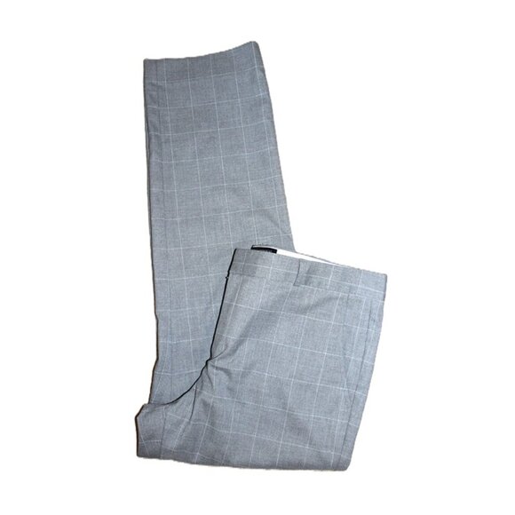 BANANA REPUBLIC *Like New* 2-Piece Tailored Pant Suit in Gray Geometric (Large) - Picture 9 of 14